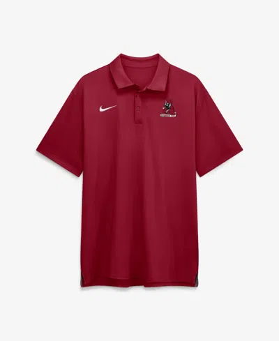 Nike Men's Crimson Alabama Crimson Tide 2026 Sideline Tour Dri-fit Polo Shirt In Burgundy