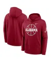Nike Alabama Crimson Tide Club Basketball Icon  Men's College Pullover Hoodie In Red