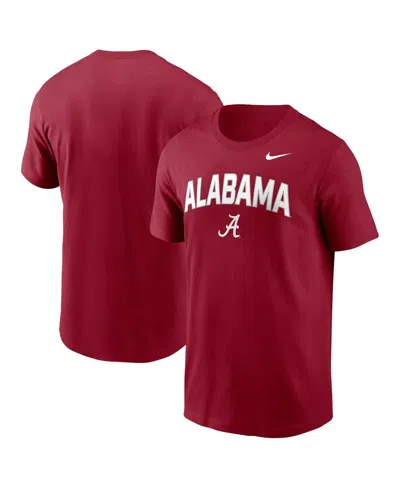 Nike Men's Crimson Alabama Crimson Tide Primetime Arch Stack T-shirt In Brown