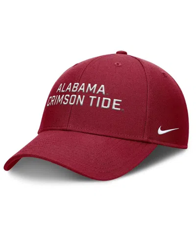 Nike Kids' Men's Crimson Alabama Crimson Tide Rise Practice Adjustable Hat In Red
