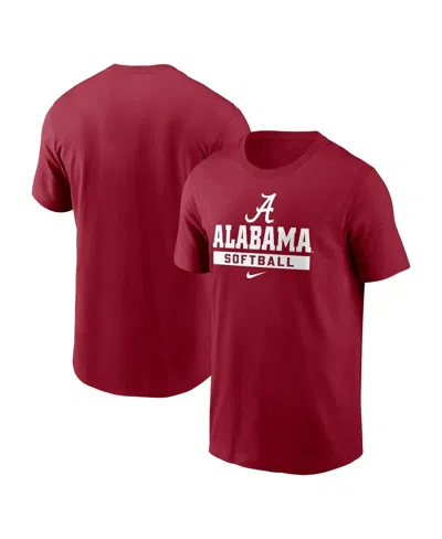 NIKE MEN'S CRIMSON ALABAMA CRIMSON TIDE SOFTBALL T-SHIRT