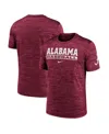 Nike Crimson Alabama Crimson Tide Velocity Baseball Wordmark Stack Performance T-shirt In Crimson