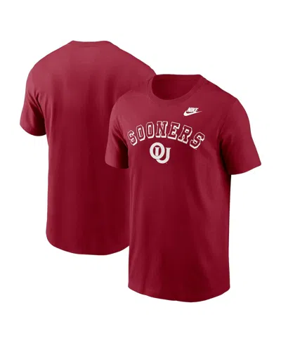 Nike Men's Crimson Oklahoma Sooners Legacy Nickname T-shirt In Red