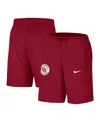 Nike Men's Crimson Oklahoma Sooners Logo Shorts In Brown