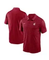 Nike Men's Crimson Washington State Cougars 2024 Sideline Victory Coaches Performance Polo In Crimson,white