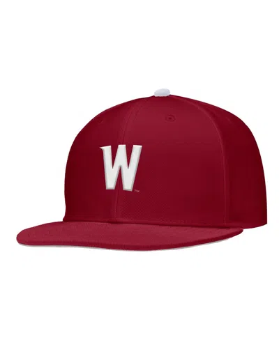 Nike Crimson Washington State Cougars On-field Baseball Performance Fitted Hat