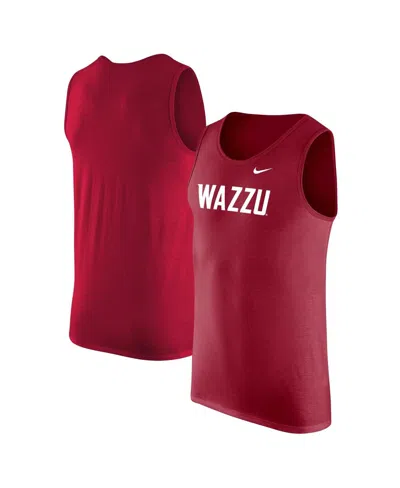 Nike Men's Crimson Washington State Cougars Tank Top