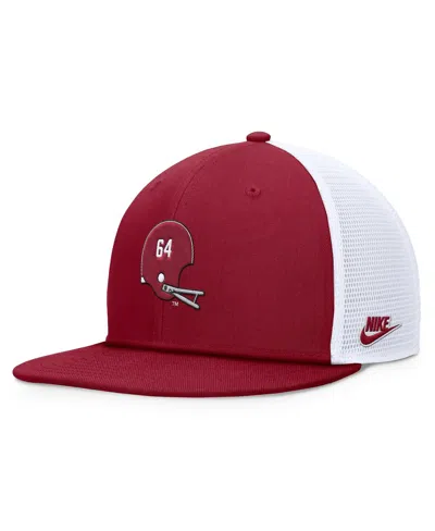 Nike Men's Crimson/white Alabama Crimson Tide Legacy Pro Snapback Hat In Crimson,white