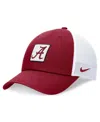 Nike Men's Crimson/white Alabama Crimson Tide Primetime Club Trucker Adjustable Hat In Crimson,white