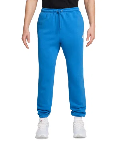 NIKE MEN'S CUFFED BRUSHED FLEECE LOGO SWEATPANTS