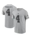 Nike Men's Dak Prescott Gray Dallas Cowboys 2024 Salute To Service Name Number T-shirt In Gray