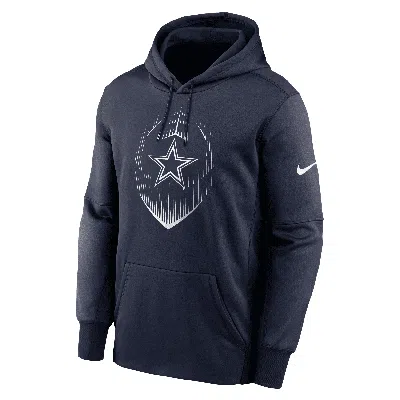 Nike Men's Dallas Cowboys Icon Menâs  Therma Nfl Pullover Hoodie In Blue