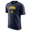 Nike Men's Denver Nuggets Essential Jordan Nba T-shirt In Blue