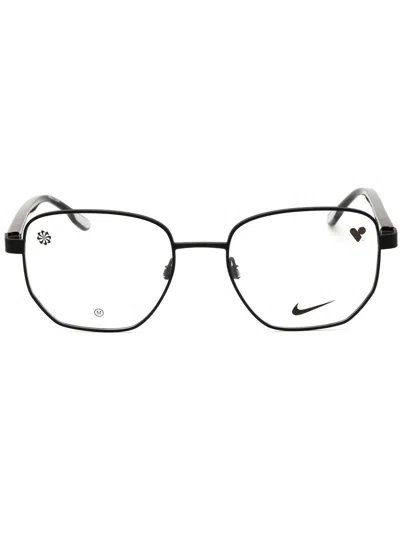 Nike Men's Designer Oval Eyeglasses - Style  8400 In Black