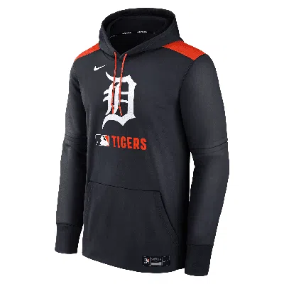 Nike Men's Detroit Tigers Authentic Collection  Therma Mlb Pullover Hoodie In Blue