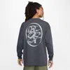 Nike Men's Devin Booker Long-sleeve Basketball T-shirt In Grey