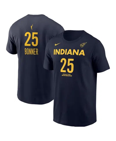 Nike Men's Dewanna Bonner Navy Indiana Fever Explorer Edition Name Number T-shirt In Blue
