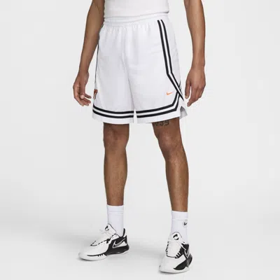 Nike Men's Dna Crossover Dri-fit 8" Basketball Shorts In White