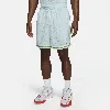 Nike Men's Dna Dri-fit 6" Basketball Shorts In Glacier Blue/barely Volt/bright Mandarin