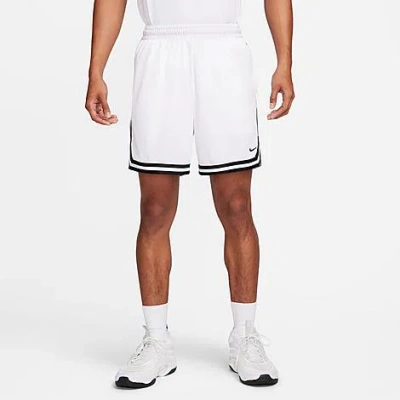 Nike Men's Dna Dri-fit 6" Basketball Shorts In White