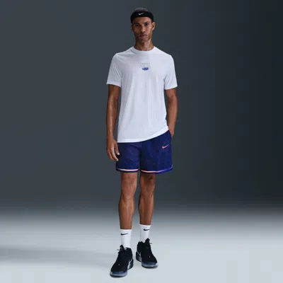 Nike Men's Dna Dri-fit 6" Woven Basketball Shorts In Blue
