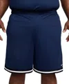 Nike Men's Dna Dri-fit 8" Basketball Shorts In Midnight Navy,black,(white)