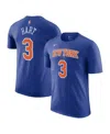 Nike Men's Josh Hart Blue New York Knicks Icon Edition Name Number T-shirt In Blue