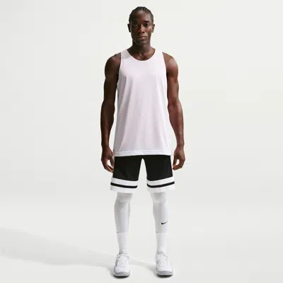 Nike Men's Dri-fit 10" Game Classic Basketball Shorts In White