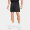 Nike Men's Dri-fit 5" Mesh Basketball Shorts In Black/white