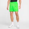 Nike Men's Dri-fit 5" Mesh Basketball Shorts In Green