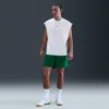 Nike Men's Dri-fit 5" Mesh Basketball Shorts In Green