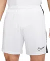 Nike Men's Dri-fit Academy Dri-fit Soccer Shorts In White,black,black