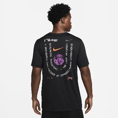 Nike Men's Dri-fit Basketball T-shirt In Black