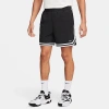 Nike Men's Dna Dri-fit 6" Uv Woven Basketball Shorts In Black/white/white