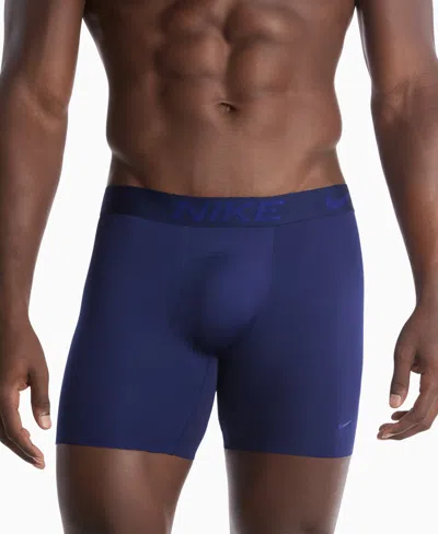 Nike Men's Dri-fit Elite Micro Boxer Briefs In Blue