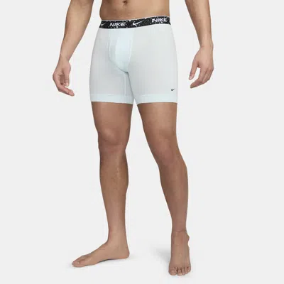 Nike Men's Dri-fit Essential Cotton Stretch Boxer Briefs (3-pack) In White