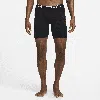 Nike Men's Dri-fit Essential Cotton Stretch Long Boxer Briefs (3-pack) In Black
