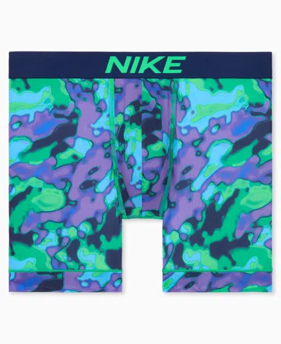 Nike Men's Dri-fit Essential Micro Boxer Briefs In Blue