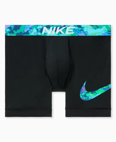 Nike Men's Dri-fit Essential Micro Boxer Briefs In Black