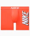 Nike Men's Dri-fit Essential Micro Boxer Briefs In Orange