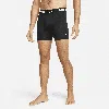 Nike Men's Dri-fit Essential Micro Boxer Briefs (3-pack) In Black