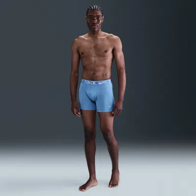 Nike Men's Dri-fit Essential Micro Boxer Briefs (3-pack) In Blue
