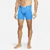 Nike Men's Dri-fit Essential Micro Boxer Briefs (3-pack) In Blue