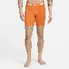 Nike Men's Dri-fit Essential Micro Long Boxer Briefs (3-pack) In Orange