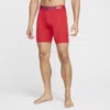 Nike Men's Dri-fit Essential Micro Long Boxer Briefs (3-pack) In Red