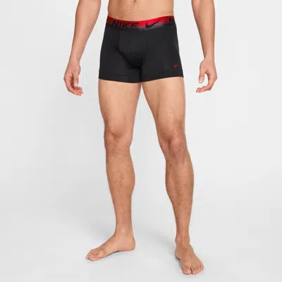 Nike Men's Dri-fit Essential Micro Trunks (3-pack) In Grey