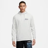 NIKE NIKE MEN'S DRI-FIT FITNESS JUST KEEP GROWING GRAPHIC PULLOVER HOODIE