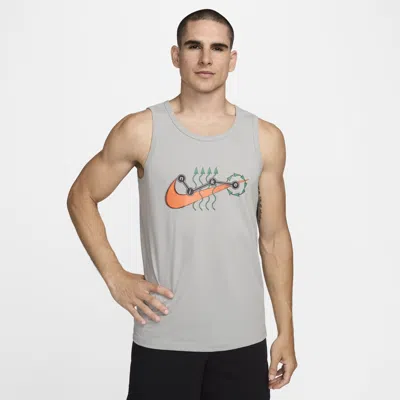 Nike Men's Dri-fit Fitness Tank Top In Grey