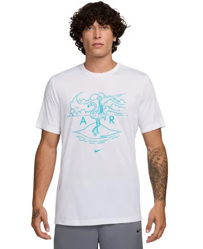 NIKE MEN'S DRI-FIT FLAMINGO LOGO BASKETBALL T-SHIRT