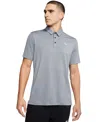 Nike Men's Football Polo In Cool Grey,black,white
